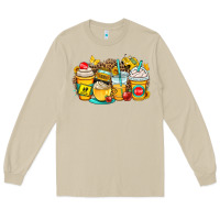 Mushroom school bus coffee cups Long Sleeve Tee - OliviaCreatesArt