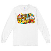White school bus coffee cups Long Sleeve Tee - OliviaCreatesArt