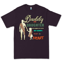 Plum Daddy And Daughter Not Always Eye To Eye But Always Heart To Heart Premium Tee - Bettercallsaul