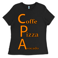 Black coffe pizza avocado Ladies Tee - Bettercallsaul