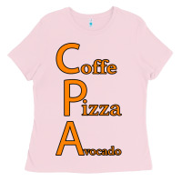Bubblegum Pink coffe pizza avocado Ladies Tee - Bettercallsaul