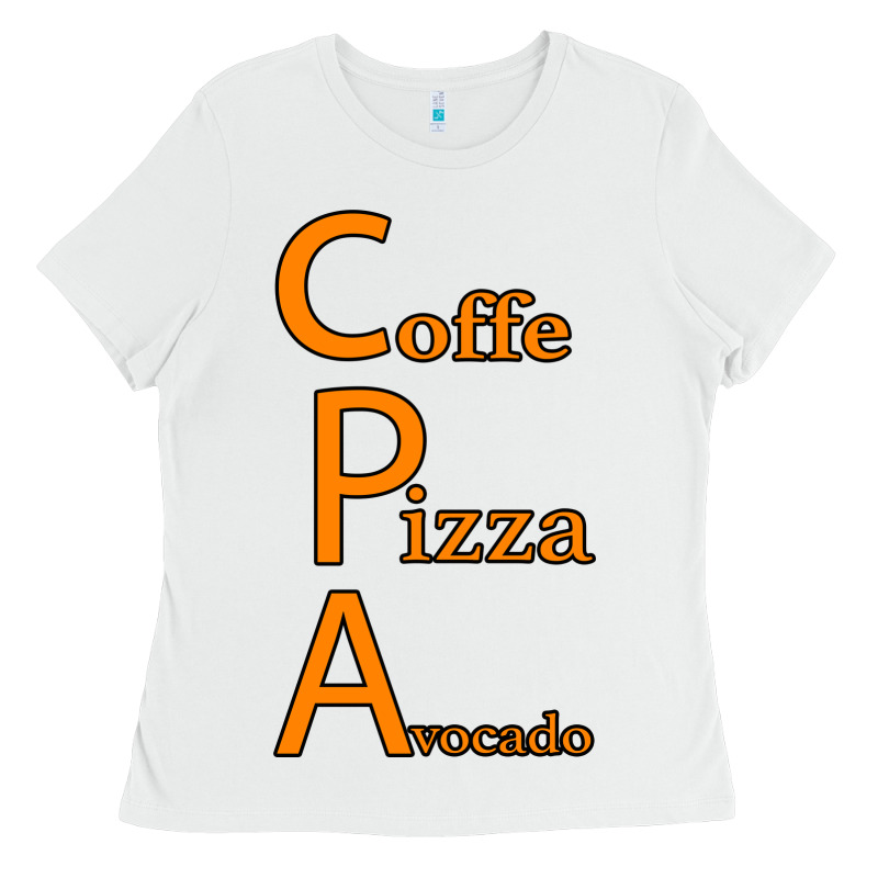 Coffe Pizza Avocado Ladies Tee by Bettercallsaul | Teevron