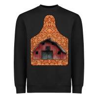 Black Barn Earning Heavyweight Sweatshirt - CowhideDigitalArt