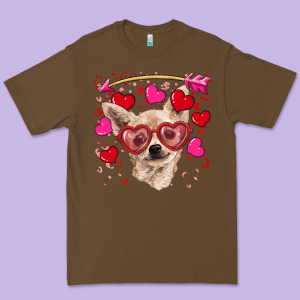 Valentine's Day  Chihuahua Premium Tee Designed By Ranaportraitstore