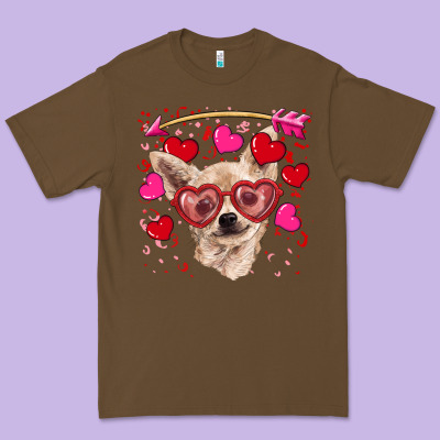 Valentine's Day  Chihuahua Premium Tee Designed By Ranaportraitstore