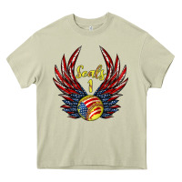 Mossy angel wings softball Heavy Core Tee - Jasminsmagicworld