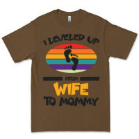 Cacao I Leveled Up From Wife To Mommy Premium Tee - Bettercallsaul