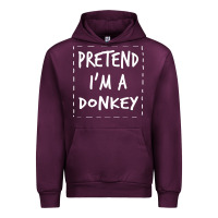 Mauve Wine pretend i m a donkey halloween costume Urban Hoodie - trangStudio