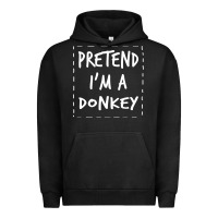 Pigment Black pretend i m a donkey halloween costume Urban Hoodie - trangStudio