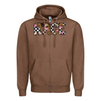 Chestnut race Zipper Hoodie - Artiststas
