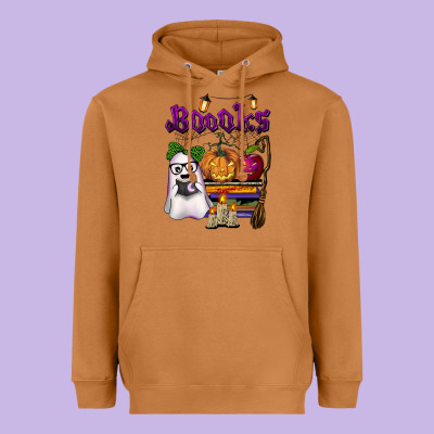 Boooks Heavyweight Hoodie Designed By Barkaloodesign