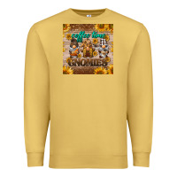 Antique Gold coffee time gnomies mug coaster Premium Sweatshirt - BarkalooDesign