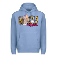 Colony Blue Nicu Mama Premium Hoodie - CowhideDigitalArt