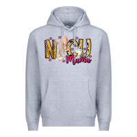 Heather Grey Nicu Mama Premium Hoodie - CowhideDigitalArt