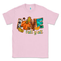 Bubblegum Pink Love Fall y'all Classic Tee - NancyCooperArtShop