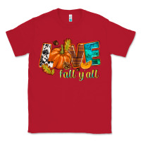 Red Love Fall y'all Classic Tee - NancyCooperArtShop