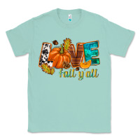 Seafoam Love Fall y'all Classic Tee - NancyCooperArtShop