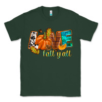 Sports Green Love Fall y'all Classic Tee - NancyCooperArtShop