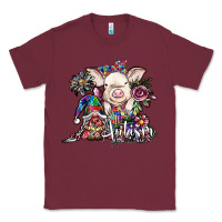 Burgundy autism awareness3 Classic Tee - SublimationCraftShop