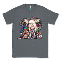 Charcoal Heather autism awareness3 Classic Tee - SublimationCraftShop