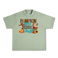 Oil Green pumpkin spice and jesus christ Urban Heavy Tee - CowGirlArtShop
