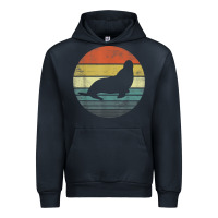 Navy Seal Lover Gifts Retro Vintage Sea Lion Animal Silhouette Urban Hoodie - trangStudio