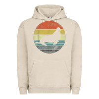 Pigment French Oak Seal Lover Gifts Retro Vintage Sea Lion Animal Silhouette Urban Hoodie - trangStudio