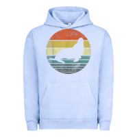 Pigment Grape Ice Seal Lover Gifts Retro Vintage Sea Lion Animal Silhouette Urban Hoodie - trangStudio