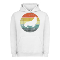 Pigment Lunar Rock Seal Lover Gifts Retro Vintage Sea Lion Animal Silhouette Urban Hoodie - trangStudio