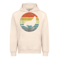 Sandshell Seal Lover Gifts Retro Vintage Sea Lion Animal Silhouette Urban Hoodie - trangStudio