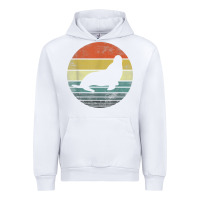 White Seal Lover Gifts Retro Vintage Sea Lion Animal Silhouette Urban Hoodie - trangStudio