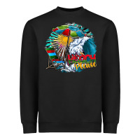 Black beach please Heavyweight Sweatshirt - CowhideDigitalArt