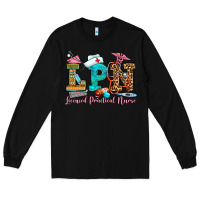 Black licensed practical nurse Long Sleeve Tee - OliviaCreatesArt