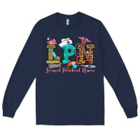 Navy licensed practical nurse Long Sleeve Tee - OliviaCreatesArt