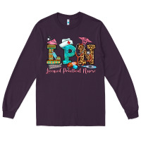 Plum licensed practical nurse Long Sleeve Tee - OliviaCreatesArt
