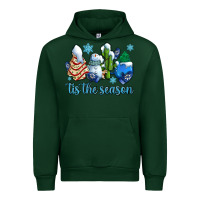 Forest Green tis the season christmas tree  cake winter and snowman Urban Hoodie - AdoDesignShop