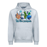 Heather Grey tis the season christmas tree  cake winter and snowman Urban Hoodie - AdoDesignShop