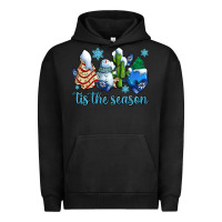 Pigment Black tis the season christmas tree  cake winter and snowman Urban Hoodie - AdoDesignShop