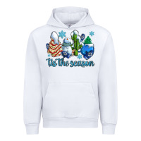 White tis the season christmas tree  cake winter and snowman Urban Hoodie - AdoDesignShop