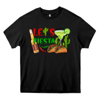 Black let's fiesta taco and beer Heavy Core Tee - BarkalooDesign