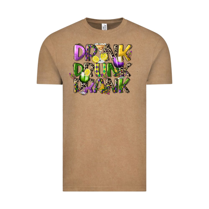 Drink Drunk Drank Vintage Tee by CowGirlArtShop | Teevron