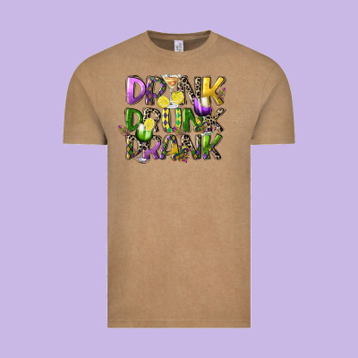 Drink Drunk Drank Vintage Tee Designed By Cowgirlartshop