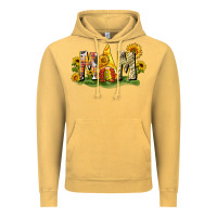 Vintage Mustard Mom gnome sunflower Vintage Hoodie - CowGirlArtShop