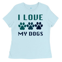Baby Blue i love my dogs Ladies Tee - Bettercallsaul