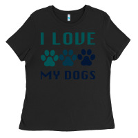 Black i love my dogs Ladies Tee - Bettercallsaul