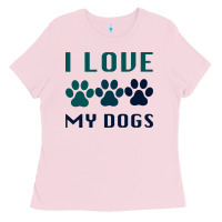 Bubblegum Pink i love my dogs Ladies Tee - Bettercallsaul
