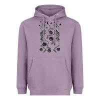 Lavender halloween dancing skeletons Heavyweight Hoodie - BarkalooDesign