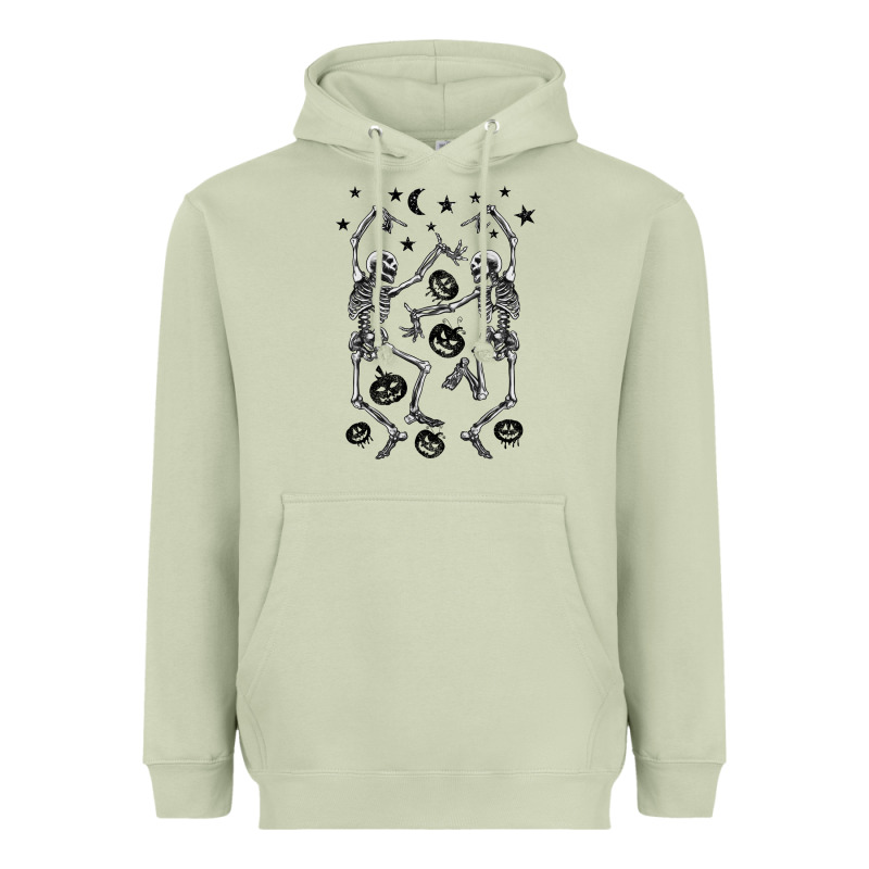 Halloween Dancing Skeletons Heavyweight Hoodie by BarkalooDesign | Teevron