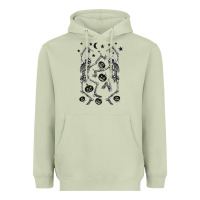 Matcha halloween dancing skeletons Heavyweight Hoodie - BarkalooDesign