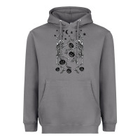 Storm halloween dancing skeletons Heavyweight Hoodie - BarkalooDesign